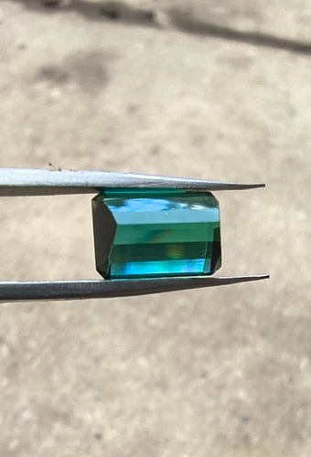 3.05 CTS Green Tourmaline In Emerald Cut - photo 4