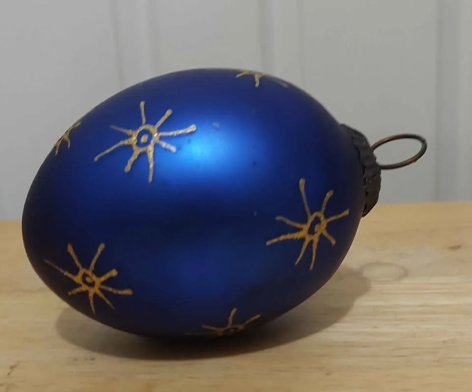 Set of 5 blue-theme Christmas ornaments image indicator(2)