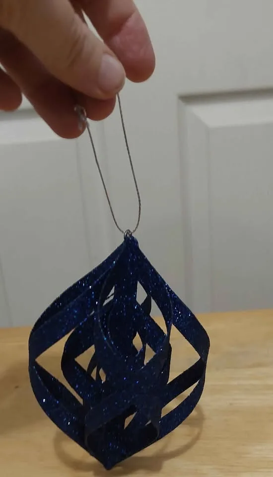 Set of 5 blue-theme Christmas ornaments image indicator(8)