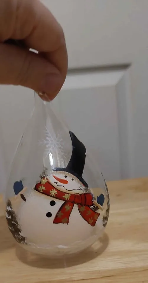 Set of 5 blue-theme Christmas ornaments image indicator(9)