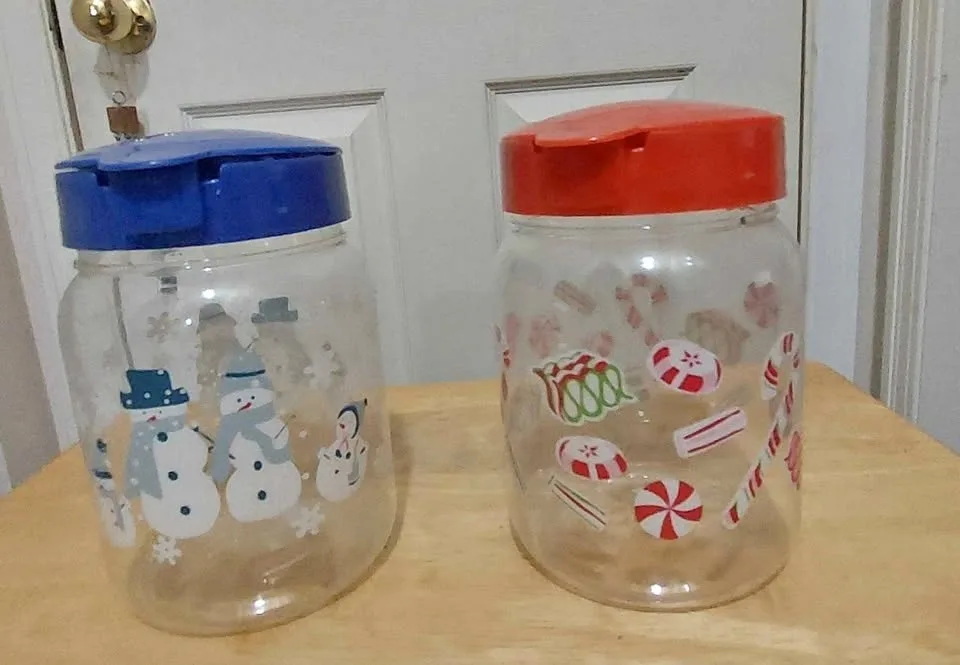 Two storage jars / canisters