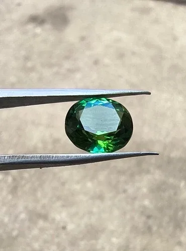 2.8 CTS Green Tourmaline, Round Cut