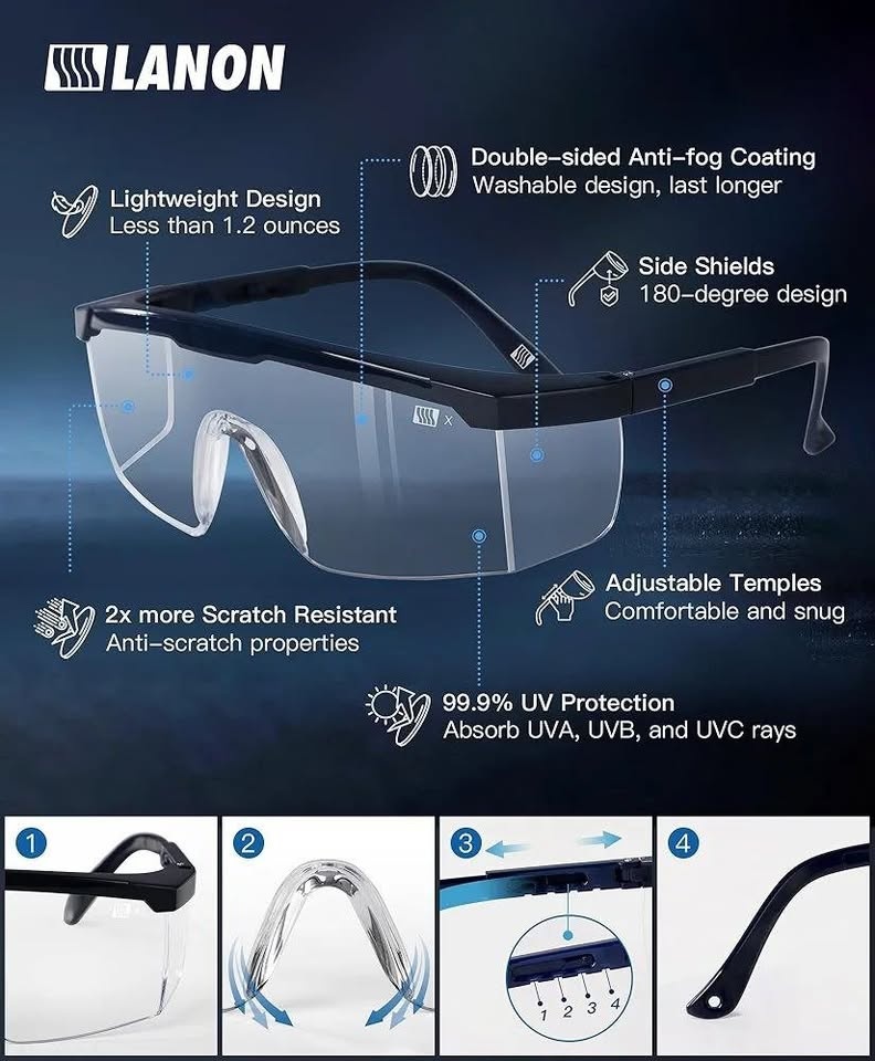 ANSI Z87+ Safety Glasses with Case - photo 2
