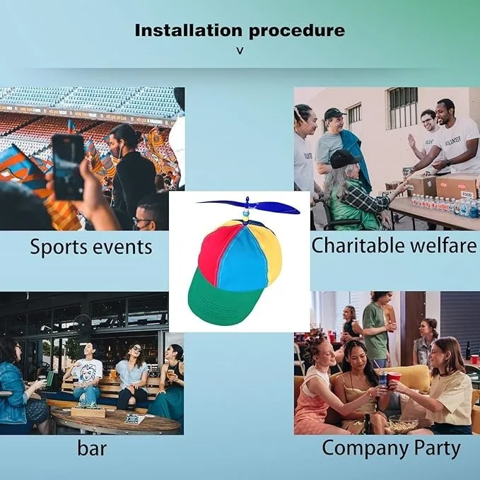 Cotton Propeller Hat Colorful Baseball Cap image indicator(7)