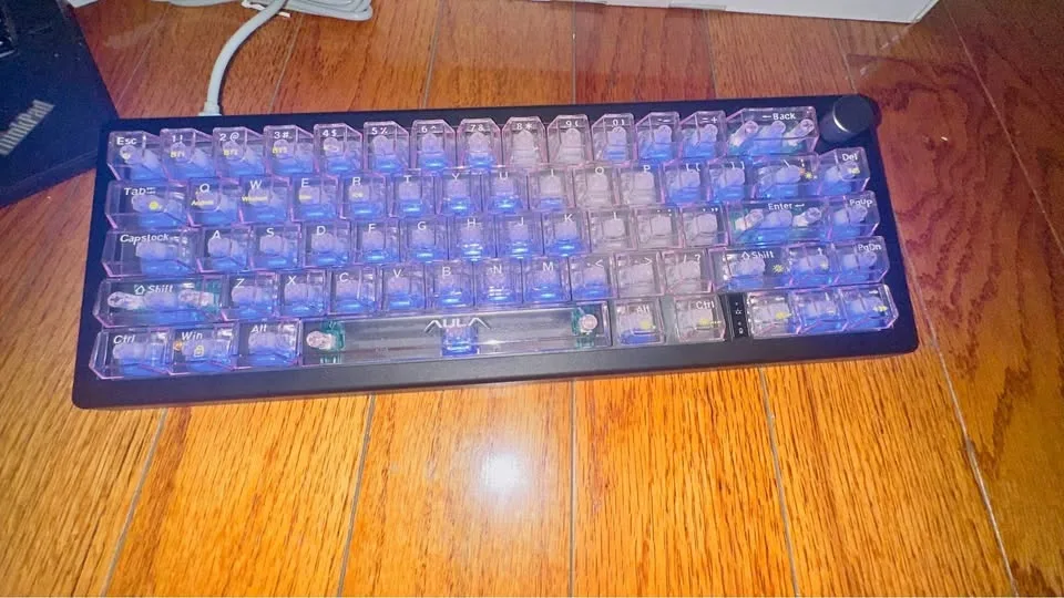AULA Compact Mechanical Keyboard with Transparent RGB