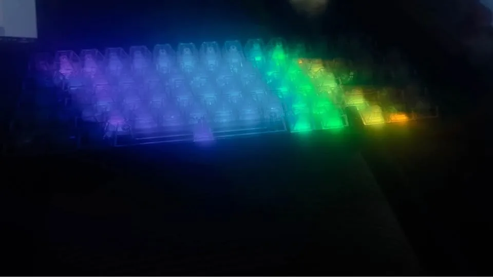 AULA Compact Mechanical Keyboard with Transparent RGB image indicator(10)