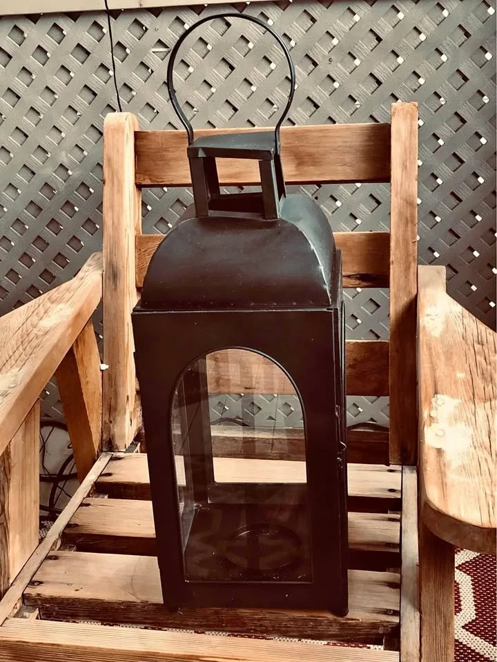 Deck Lantern for use with Candles