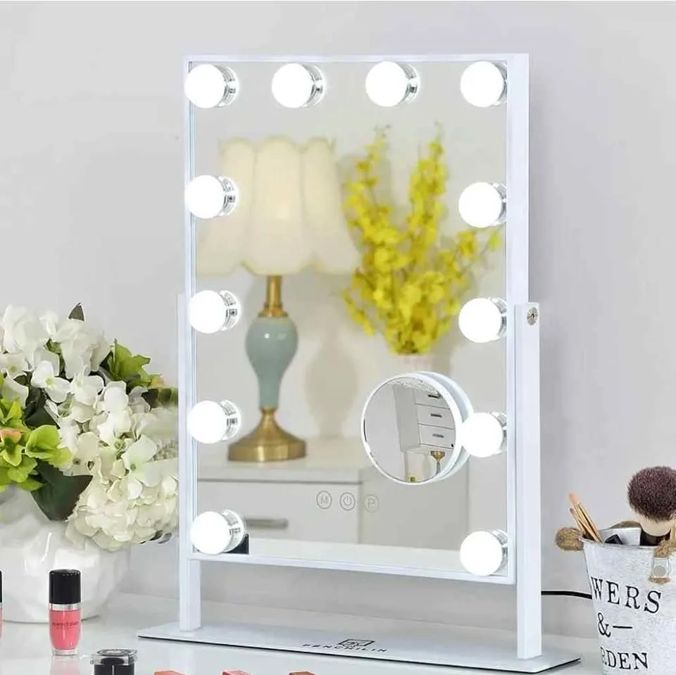 FENCHILIN Lighted Makeup Mirror Hollywood Mirror