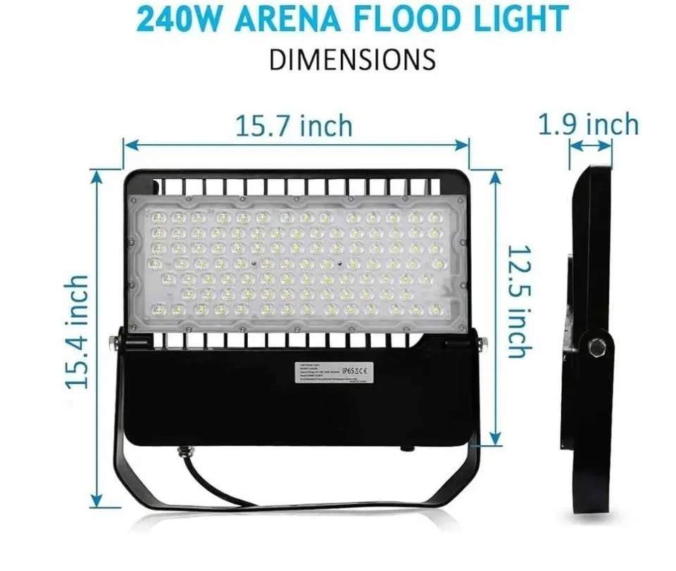 LEDMO LED Stadium Flood Lights Outdoor 1500W Equivalent image indicator(2)
