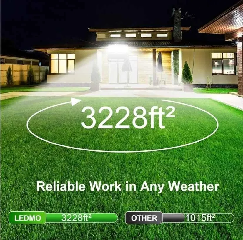 LEDMO LED Stadium Flood Lights Outdoor 1500W Equivalent image indicator(3)