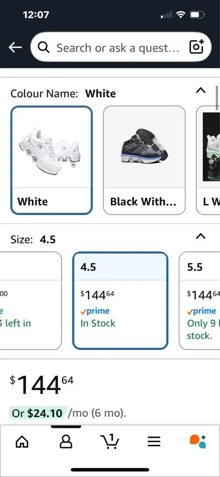 Roller skate shoes image indicator(3)