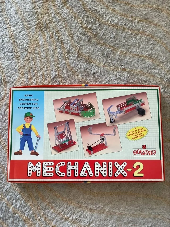 New HTF Vintage Mechanix 2 Build Toy Set image indicator(2)