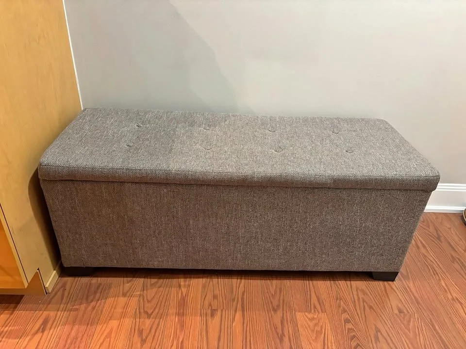 NEW Bench ottoman with storage