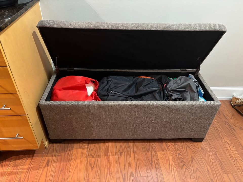 NEW Bench ottoman with storage - photo 2