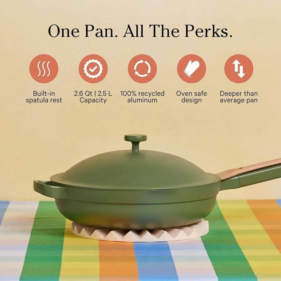 Our Place beautiful ceramic non toxic PAN in sage image indicator(2)
