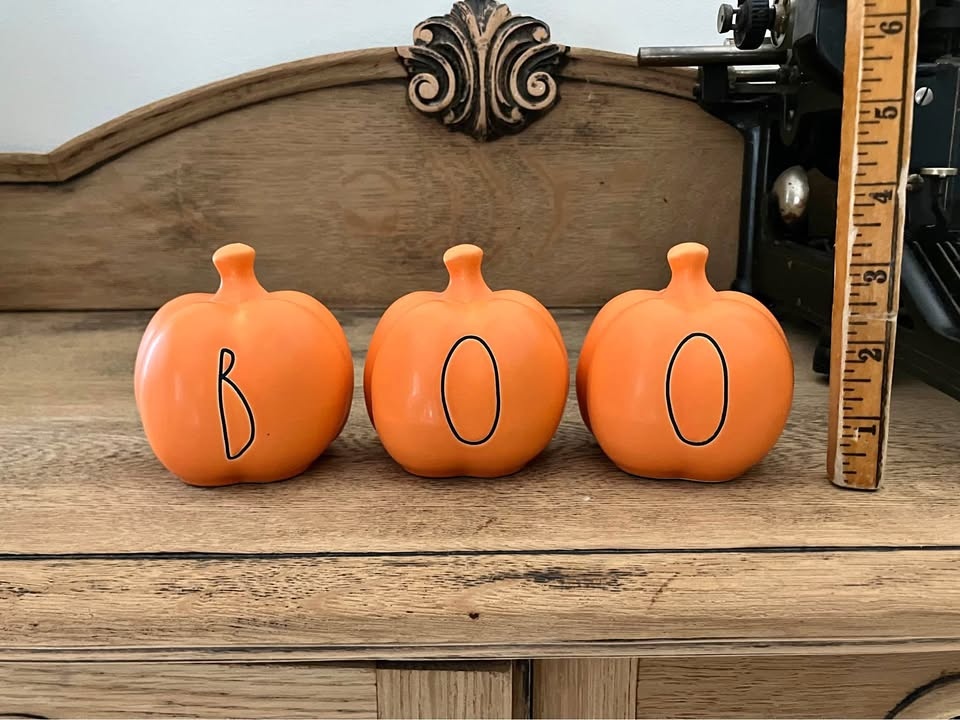 Rae Dunn Halloween Boo Mini Pumpkins