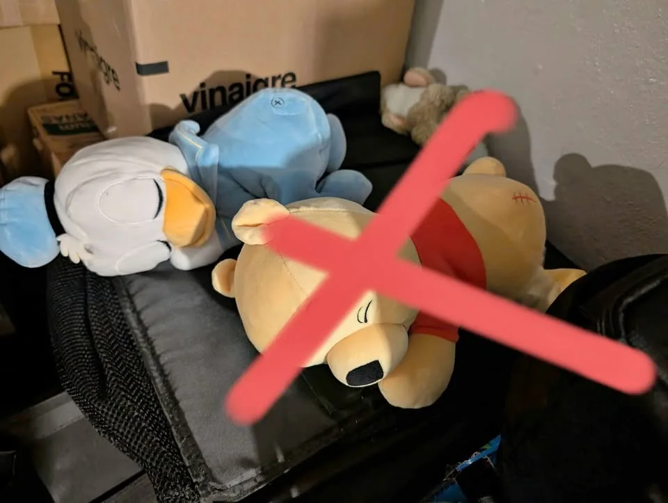 Donald duck sleepign plushy