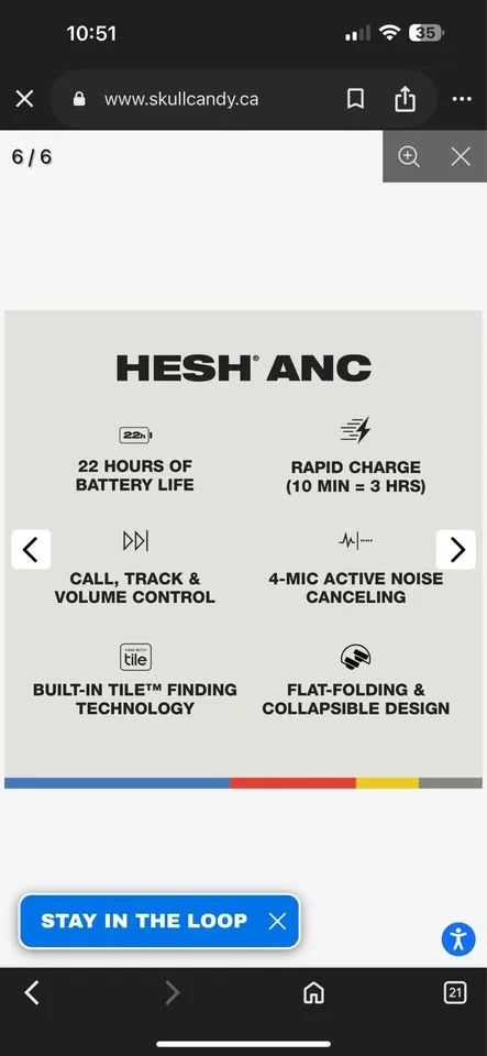 🎧 Skullcandy Hesh ANC – Like New | $60 (Negotiable) ( can dropof image indicator(2)
