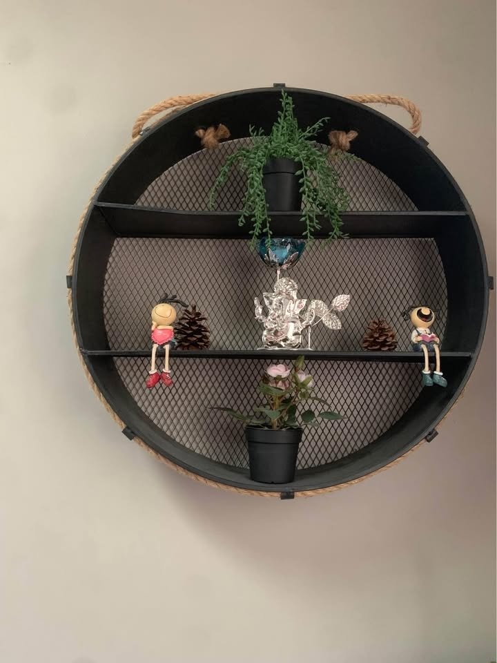 Floating wall mounted 3 tier shelves