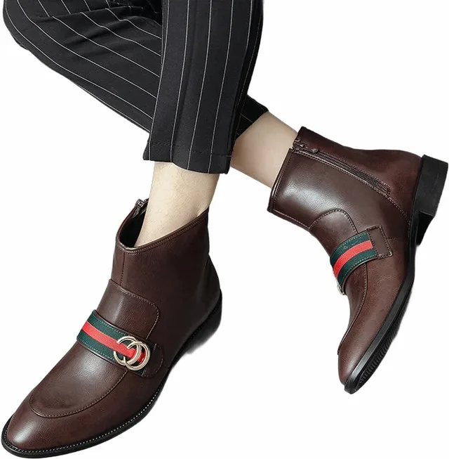 Brand New Men's Unique Style Chelsea Boots For Sale! image indicator(4)