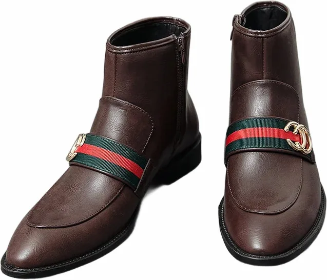 Brand New Men's Unique Style Chelsea Boots For Sale! image indicator(5)