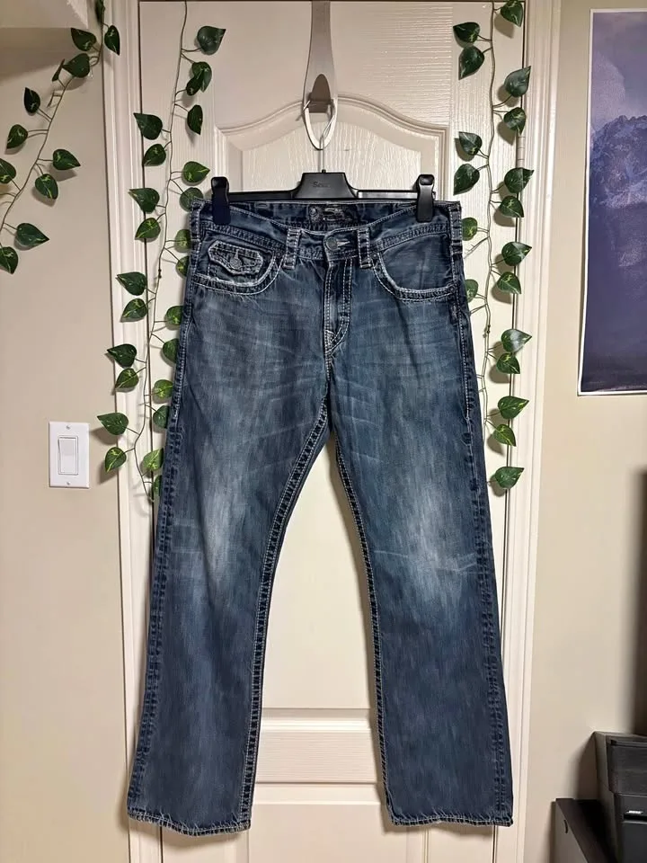 Vintage silver jeans regular fit zac flap