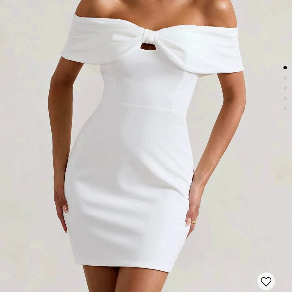 Club L London New white mini dress