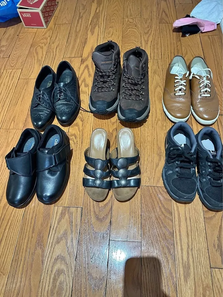 Assorted men & women shoes - Moke Lacoste, Sketchers..etc