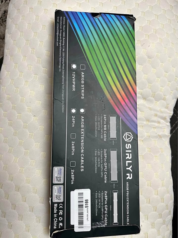 ARGB PSU extensión cables