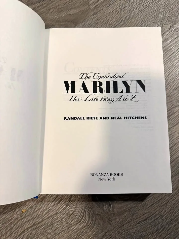 The Unabridged Marilyn by Randall Riese/Hitchens
