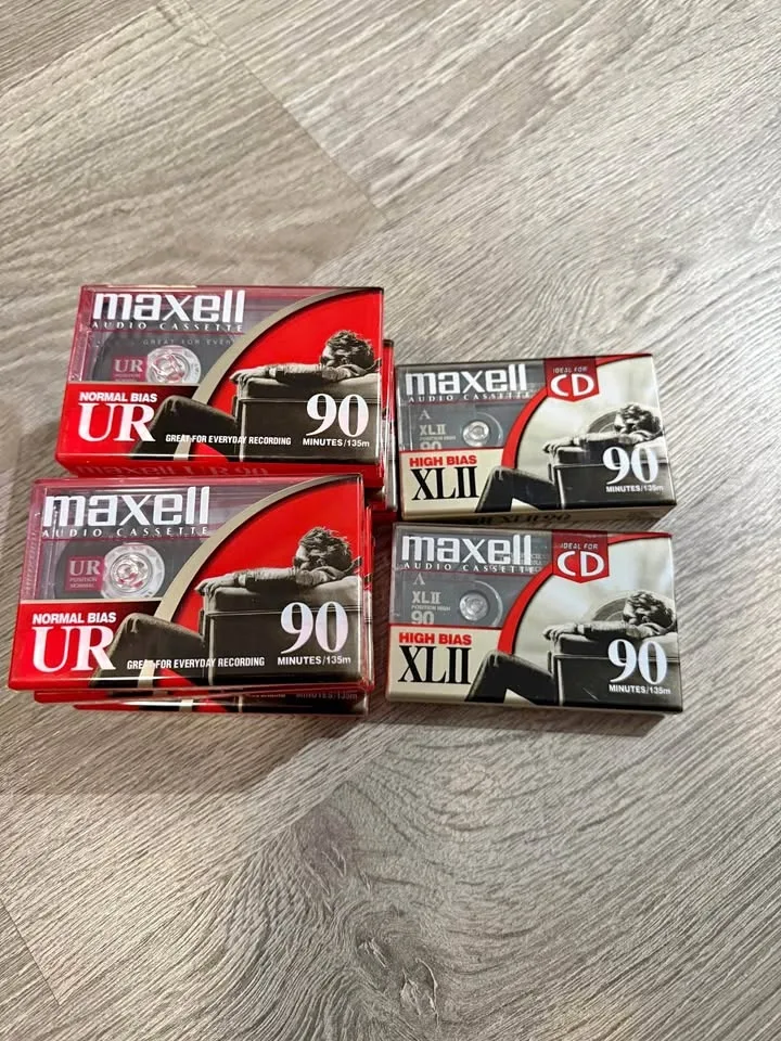 Maxell audio cassettes 10 pcs