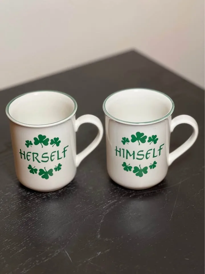 Pair of Carrigaline Pottery Irish Mugs image indicator(3)