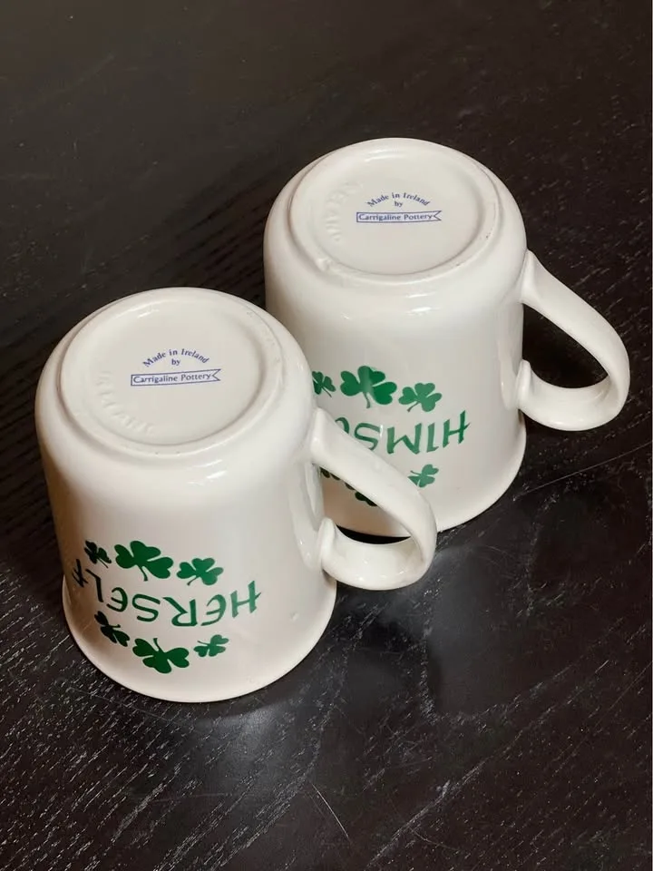 Pair of Carrigaline Pottery Irish Mugs image indicator(5)