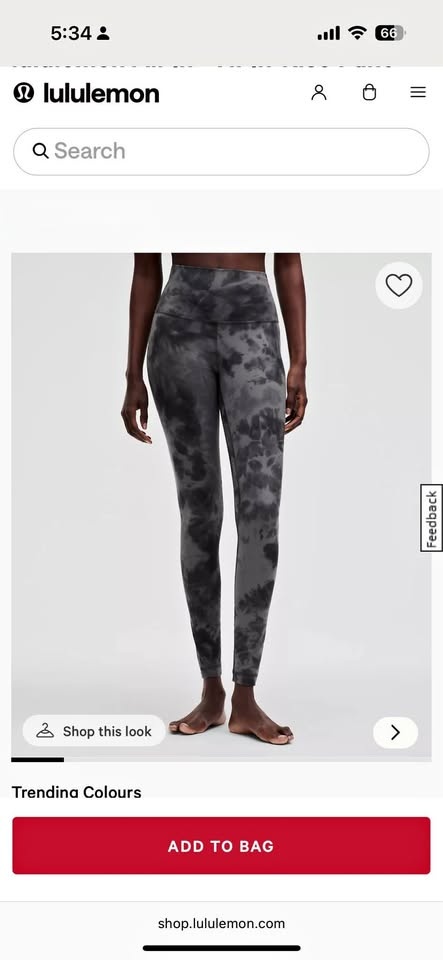 *ALMOST NEW* Lululemon Turquoise Align Leggings - Size 2