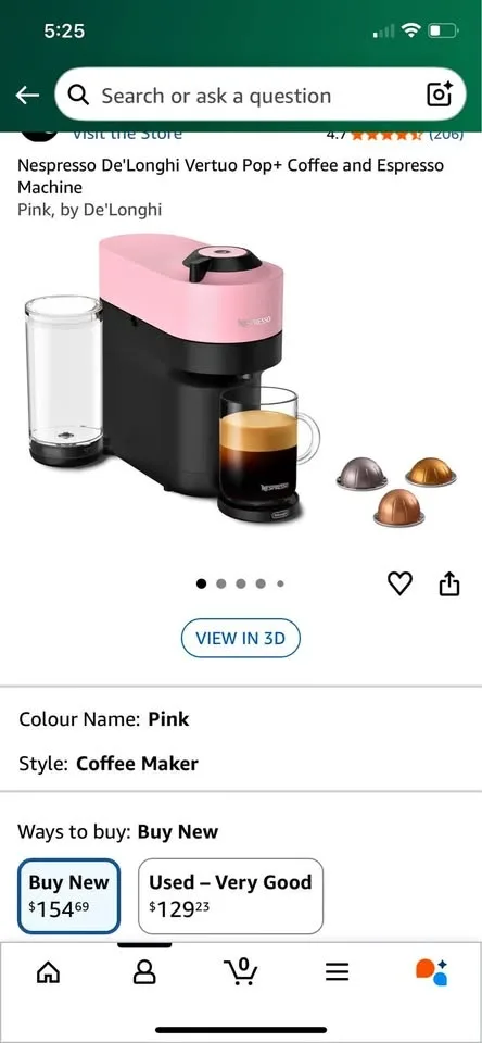 Nespresso Vertuo Pop+ Pink
