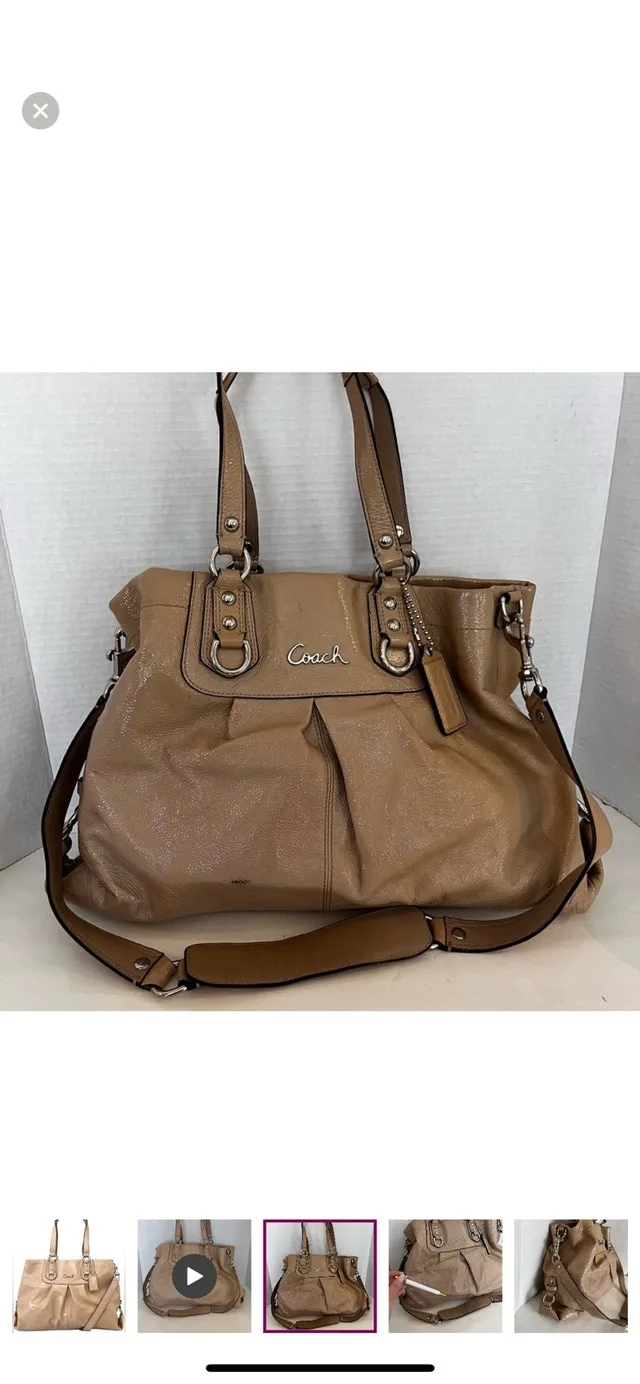 Offers Welcome! Coach Ashley Patent Leather Satchel