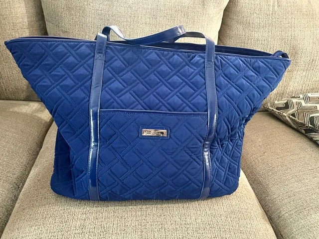 NWOT XL Vera Bradley Cobolt Blue Tote