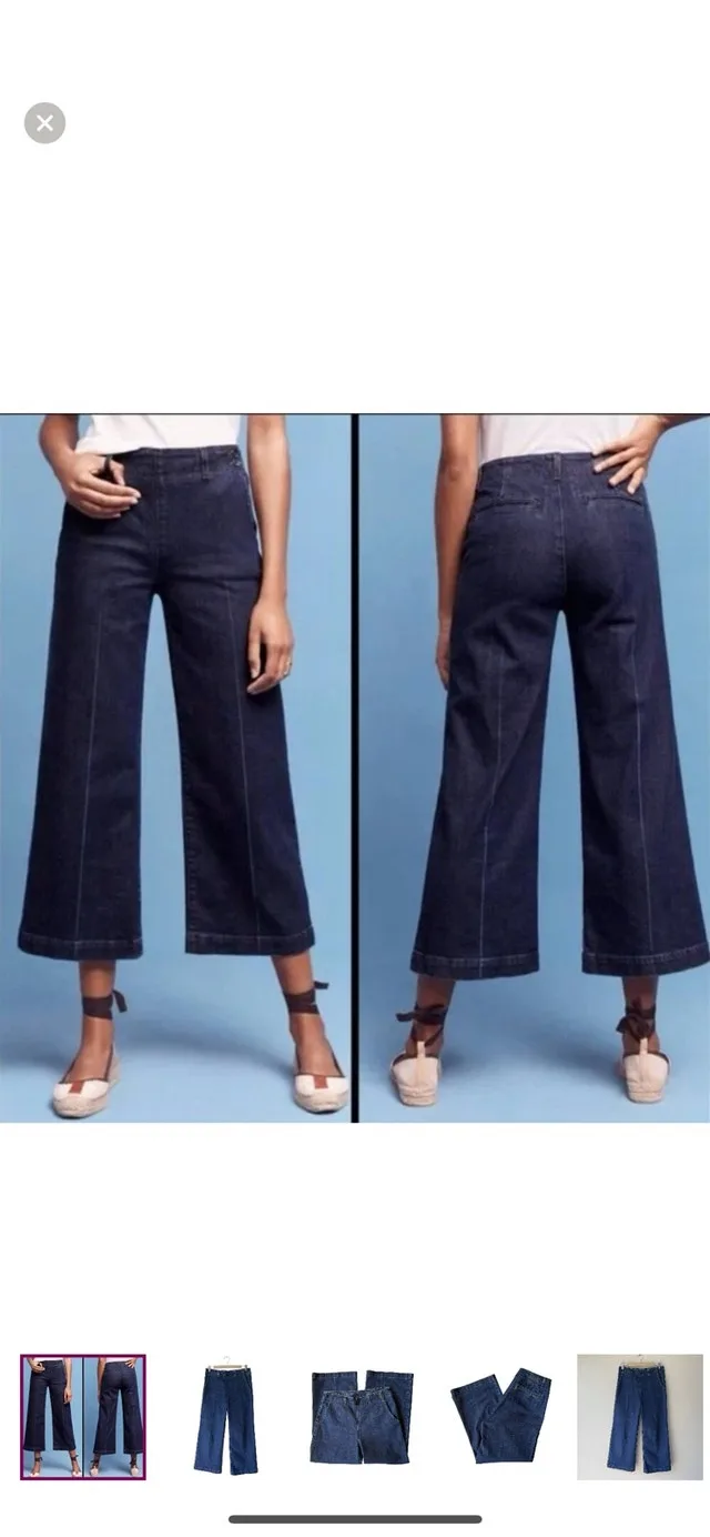 AG Adriano Goldschmied Wide Leg Crop Trouser