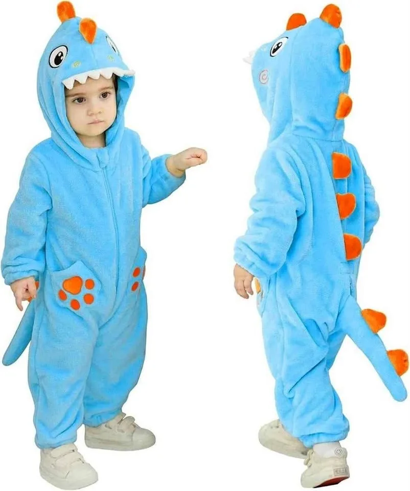 Halloween Costume - BLUE DINOSAUR (3-6m)