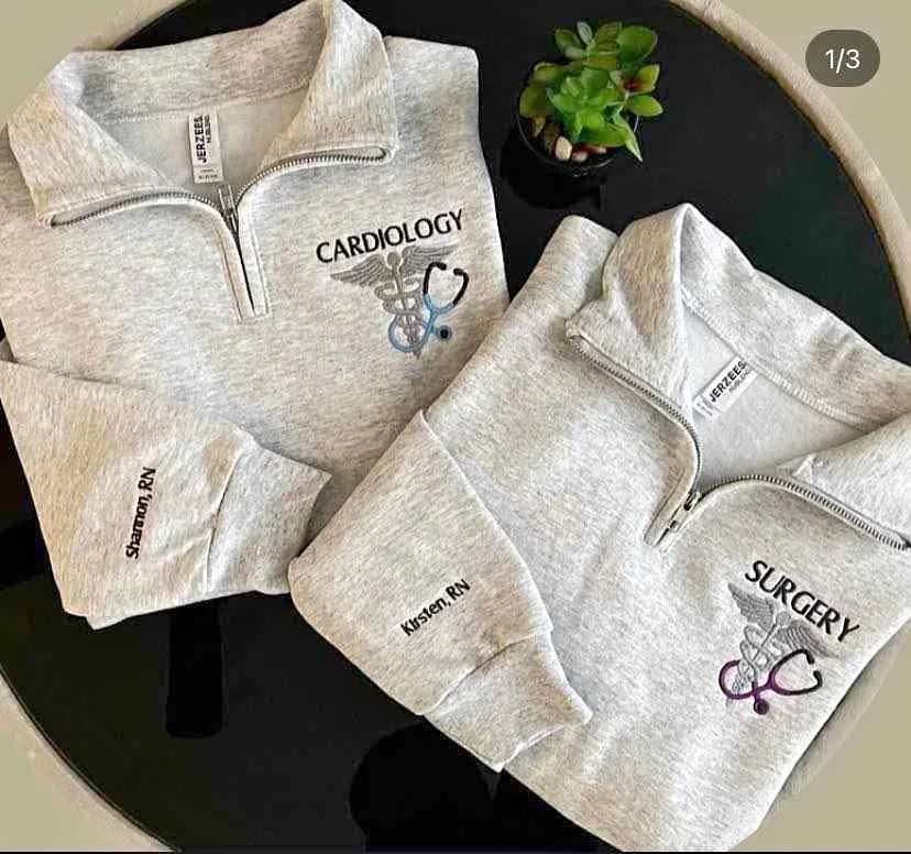 Custom Embroidered Nurse Sweaters