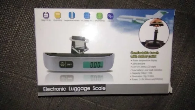 Electronic luggage scale