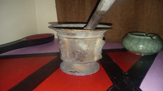 Bronze Pestle & mortar