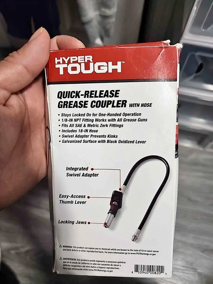 HYPER TOUGH QUICK RELEASE GREASE COUPLIER