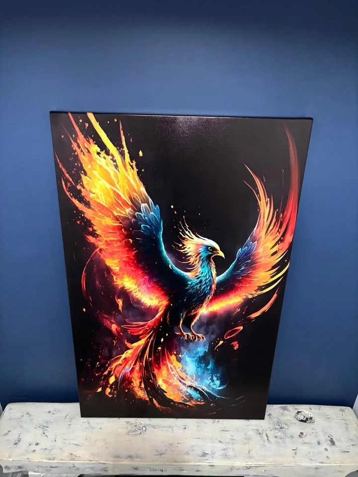 XL Phoenix Canvas Wall Art-Ready To Hang Slightly Imperfect image indicator(2)