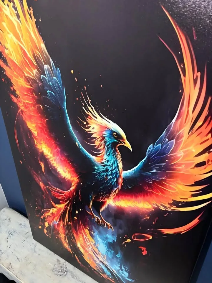 XL Phoenix Canvas Wall Art-Ready To Hang Slightly Imperfect image indicator(3)