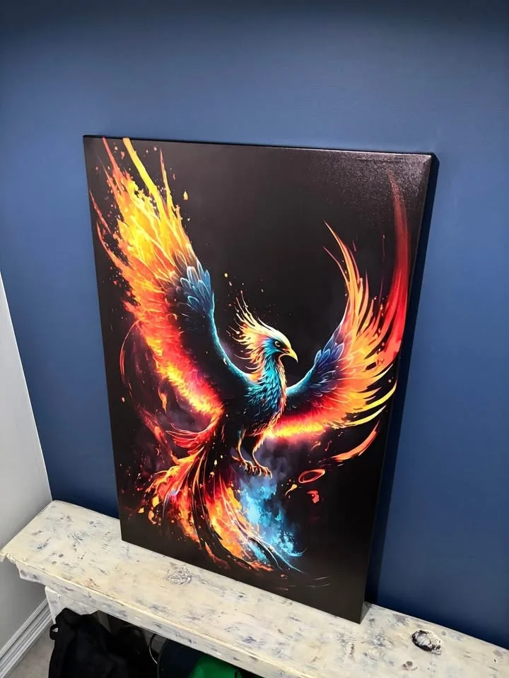 XL Phoenix Canvas Wall Art-Ready To Hang Slightly Imperfect image indicator(5)