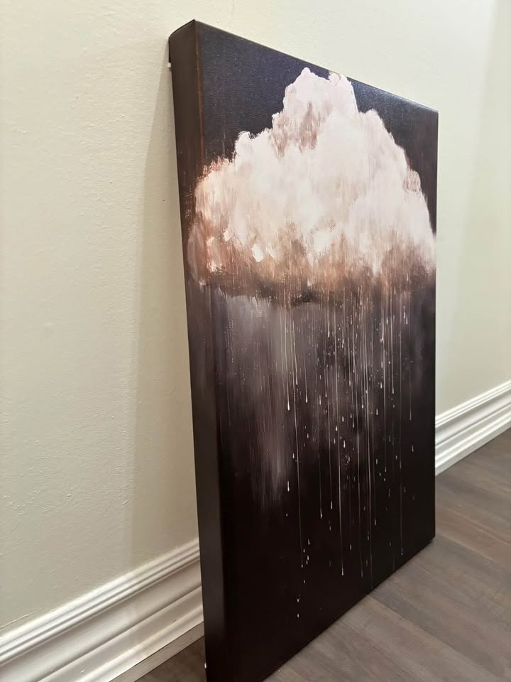 Raincloud Canvas Wall Art-Ready To Hang - photo 3