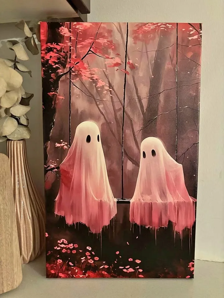 Ghosts On Swing Canvas