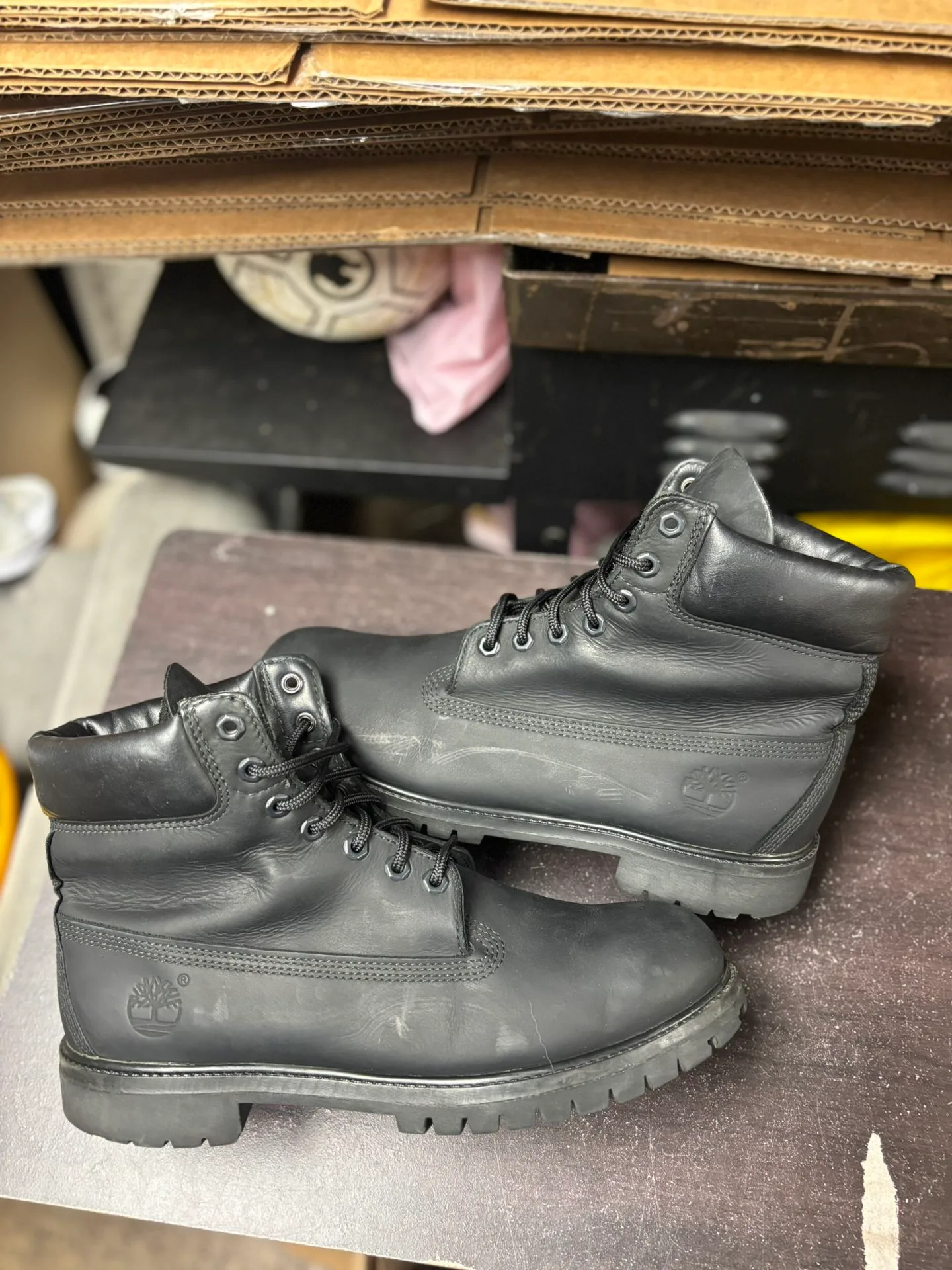 All Black Timberland Boots