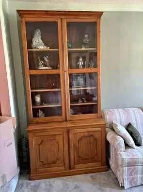 Vintage bookcase & hutch